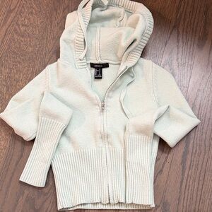 Forever 21 Cream Kids Hoodie